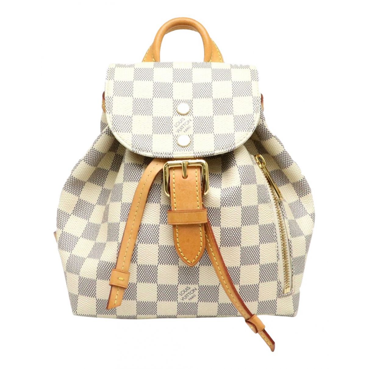 Louis Vuitton Sperone Backpack Beige Cloth Backpacks | Vestiaire Collective (Global)