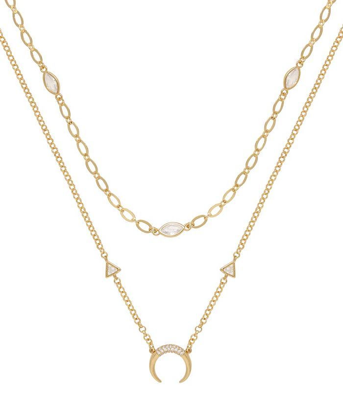 Mesmerize Me Crescent Horn Layered Women's Necklace Set | Macys (US)