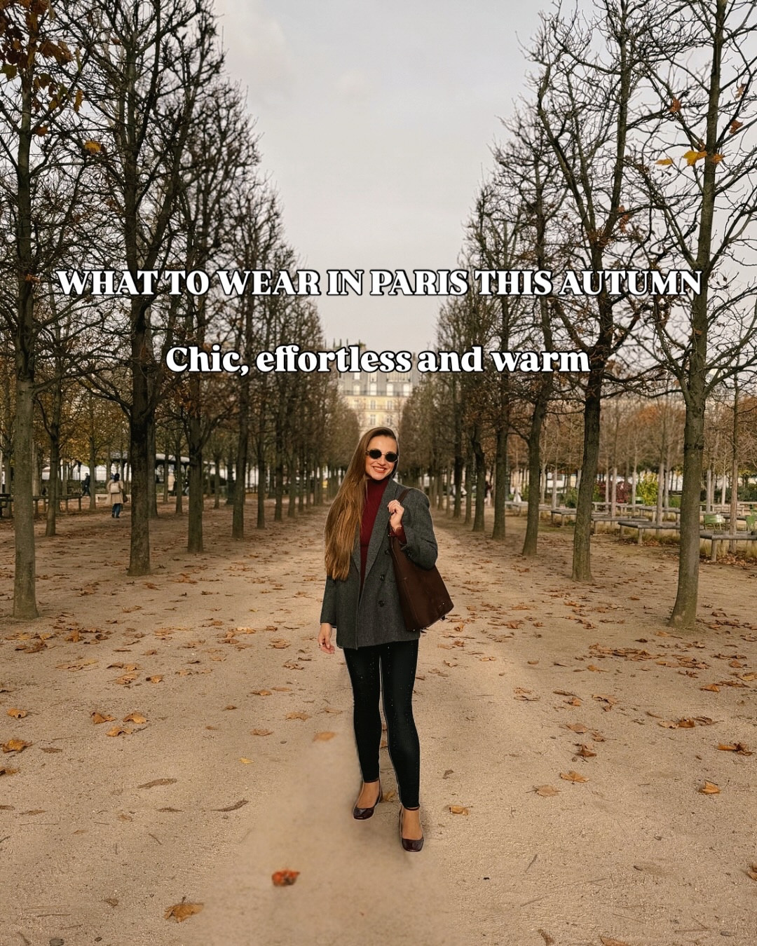 Paris in November is crisp, golden and so photogenic — but knowing what to pack makes all the difference. This is my go-to outfit formula for looking chic, warm and effortless all day long 🤎

• Stick to the Parisian palette: greys, chestnut, black, merlot
• One hero outerwear piece — an oversized blazer always wins
• Slim base layer: turtleneck + tailored trousers
• Comfortable but polished shoes (you’ll walk a lot)
• Sunglasses — yes, even on cloudy days
• A structured bag that blends in effortlessly

This outfit took me from Tuileries → Louvre → Saint-Germain → Les Deux Magots with zero changes and 100% comfort ✨

Save this for your Paris trip 🤍

Paris outfits, what to wear in Paris autumn, Paris fall style, chic Parisian fashion, elegant outfit ideas, Europe packing tips, fall travel outfits, neutral wardrobe inspiration

#LTKstyletip #LTKeurope #LTKautumn
