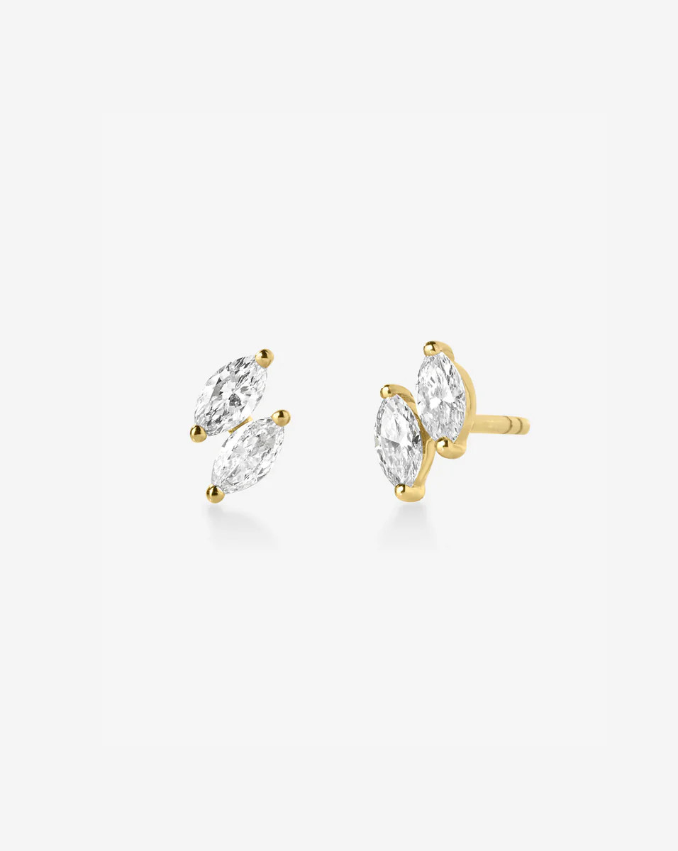 Double Marquise Lab Diamond Studs | Ring Concierge