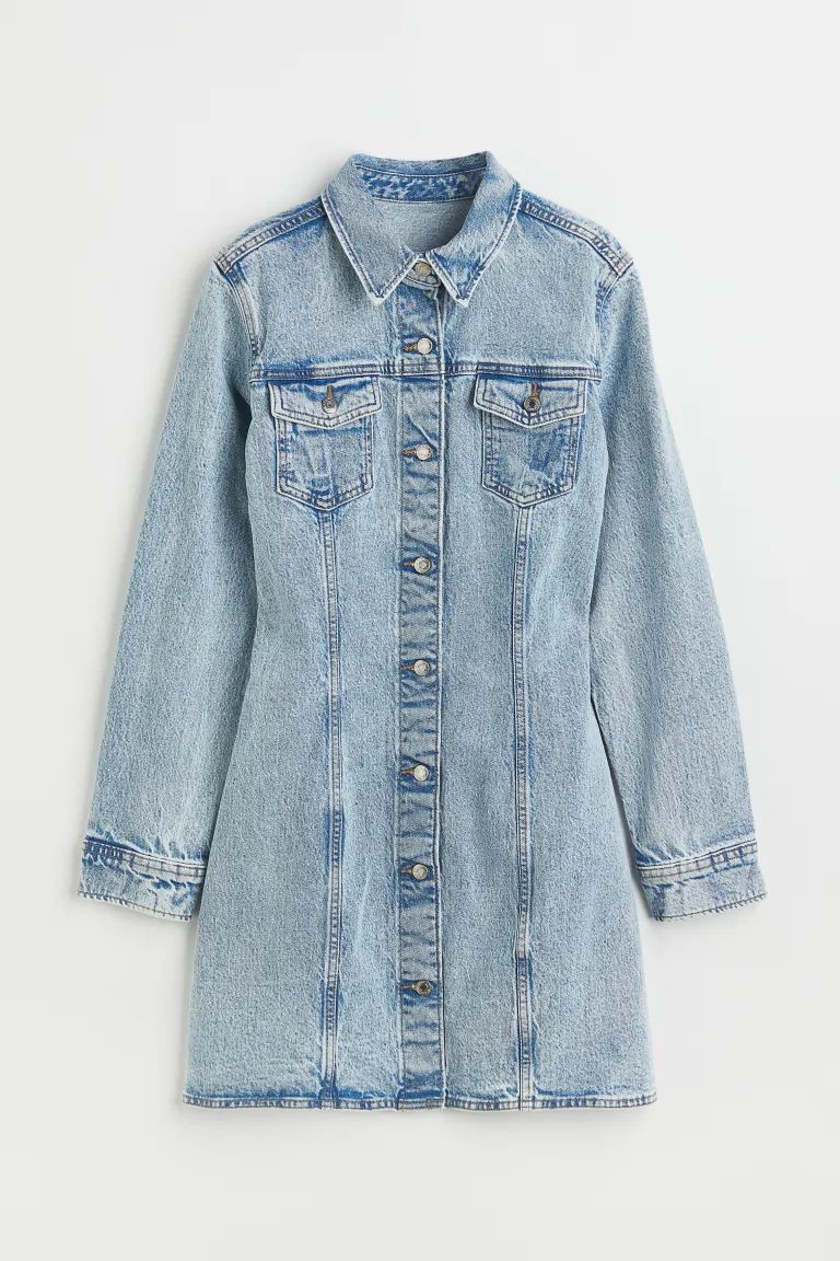 Fitted Denim Dress | H&M (US + CA)