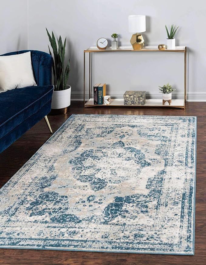 Unique Loom Sofia Collection Area Traditional Vintage Rug, French Inspired Perfect for All Home D... | Amazon (US)