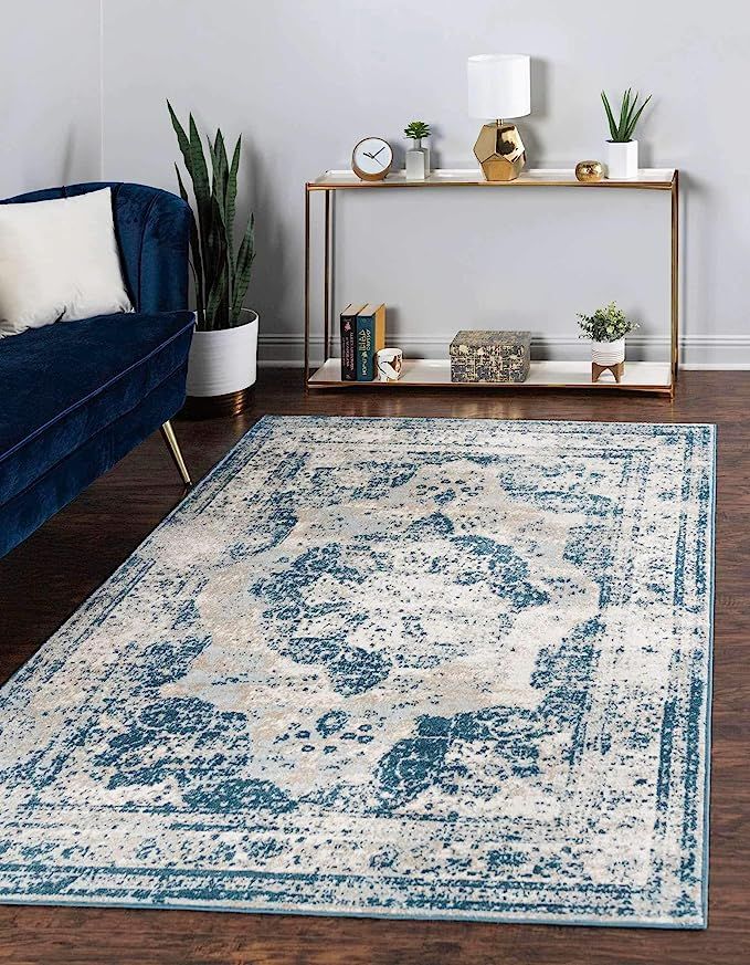 Unique Loom Sofia Collection Area Traditional Vintage Rug, French Inspired Perfect for All Home D... | Amazon (US)