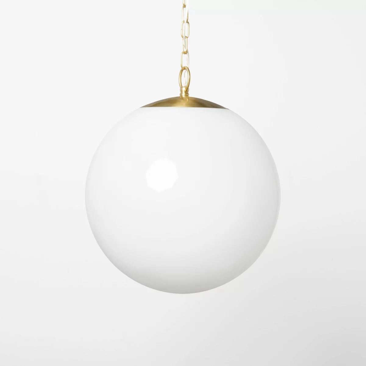 Milk Glass Ceiling Pendant Brass - Threshold™ designed with Studio McGee | Target
