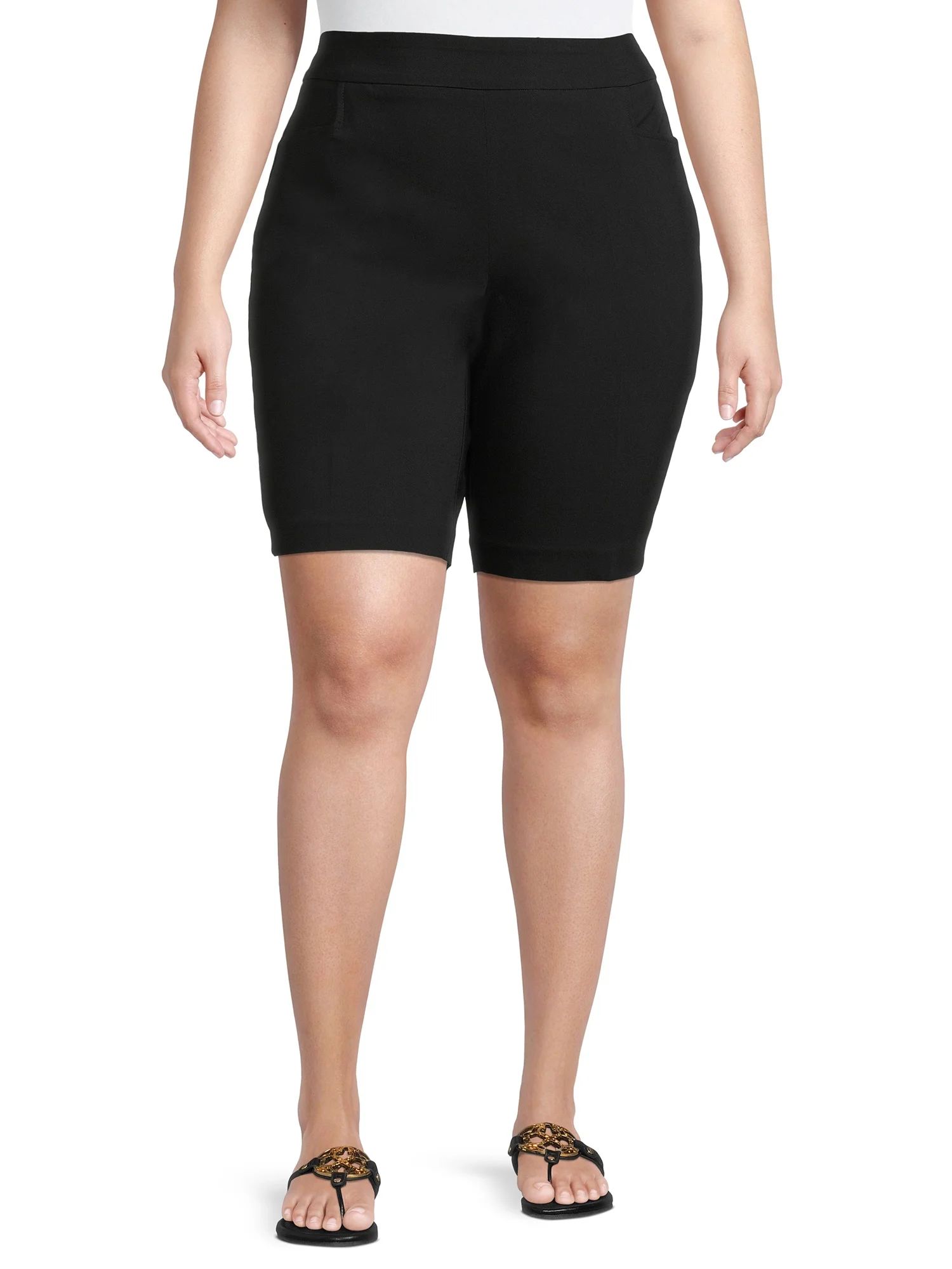 Terra & Sky Women's Plus Size Millennium Shorts | Walmart (US)