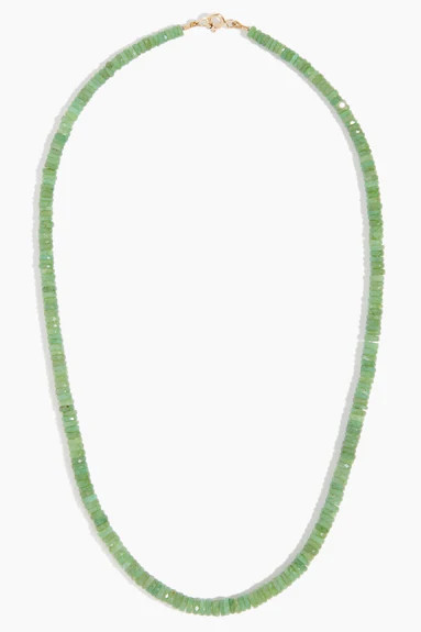 Heishi Necklace in Chrysoprase | Hampden Clothing