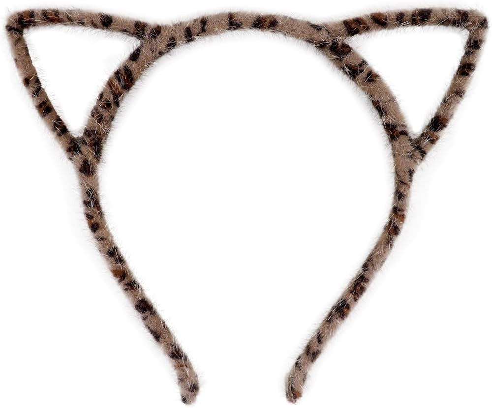 Bonnie Z. Leonardo Furry Cat Ears Headband Brown Leopard | Amazon (US)