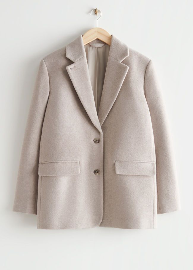 Oversized Wool Blazer - Sand - & Other Stories WW | & Other Stories US