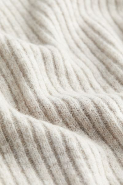 Jersey en punto de canalé - Beige claro jaspeado - MUJER | H&M ES | H&M (FR, IT, ES, PT, BE)
