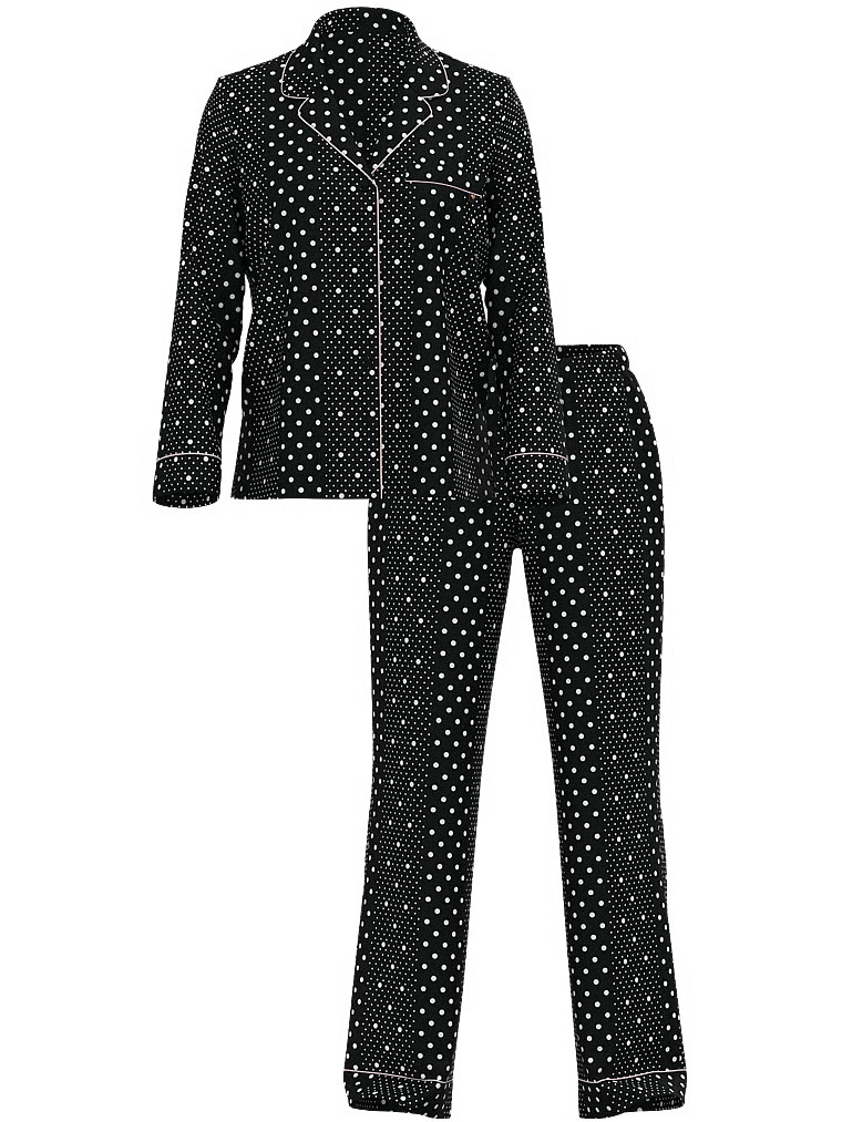 Buy Modal Soft Long Pajama Set, PUREST PINK SCRIPT - Order Pajamas Sets online - Victoria's Secre... | Victoria's Secret (US / CA )