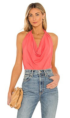 Susana Monaco Cowl Halter Top in Fire Coral from Revolve.com | Revolve Clothing (Global)