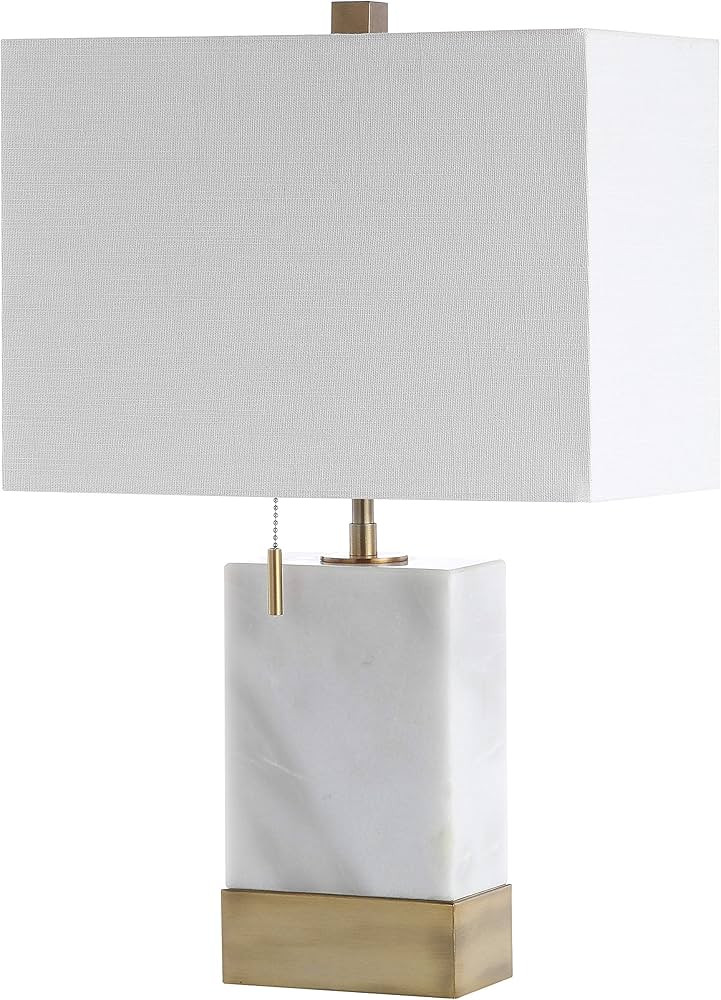 JONATHAN Y JYL5054A Trevor 22.5" Marble/Iron Gold Modern Console LED Table Lamp Bohemian Contempo... | Amazon (US)