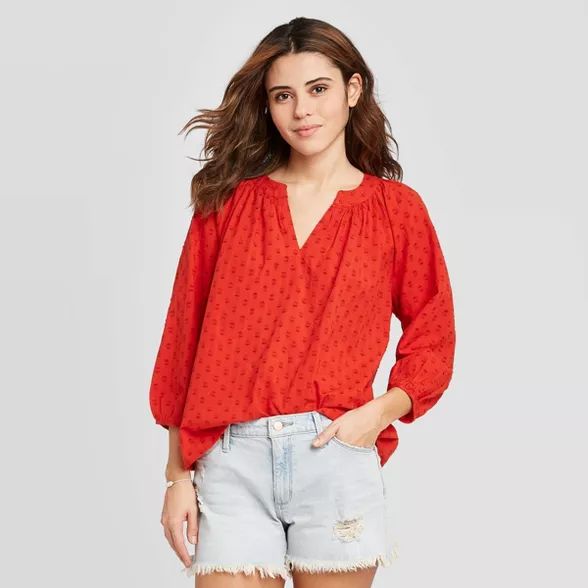 Women's Long Sleeve V-Neck Shirt - Universal Thread™ | Target
