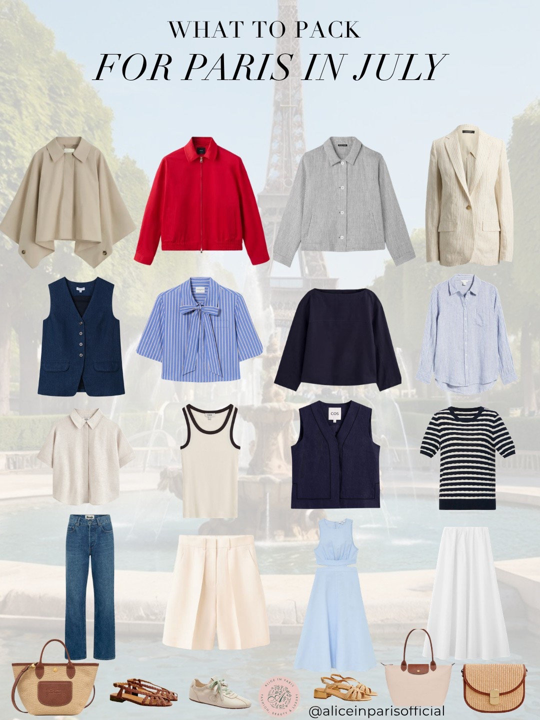 what to wear in Paris in July