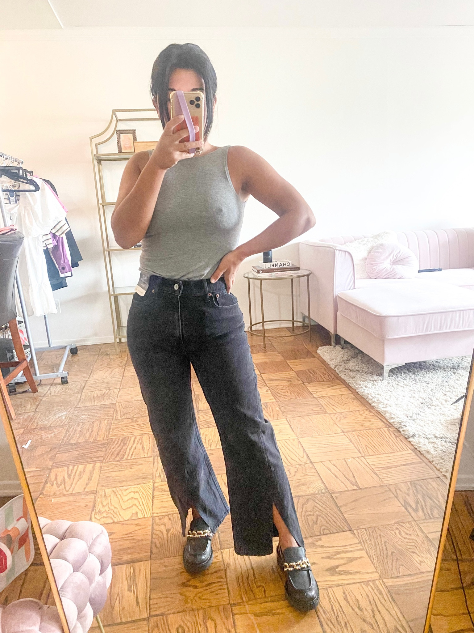 Love these Abercrombie jeans for fall - 90s straight with a split hem, wearing size 24, length: XS

#LTKSeasonal #LTKunder100 #LTKstyletip