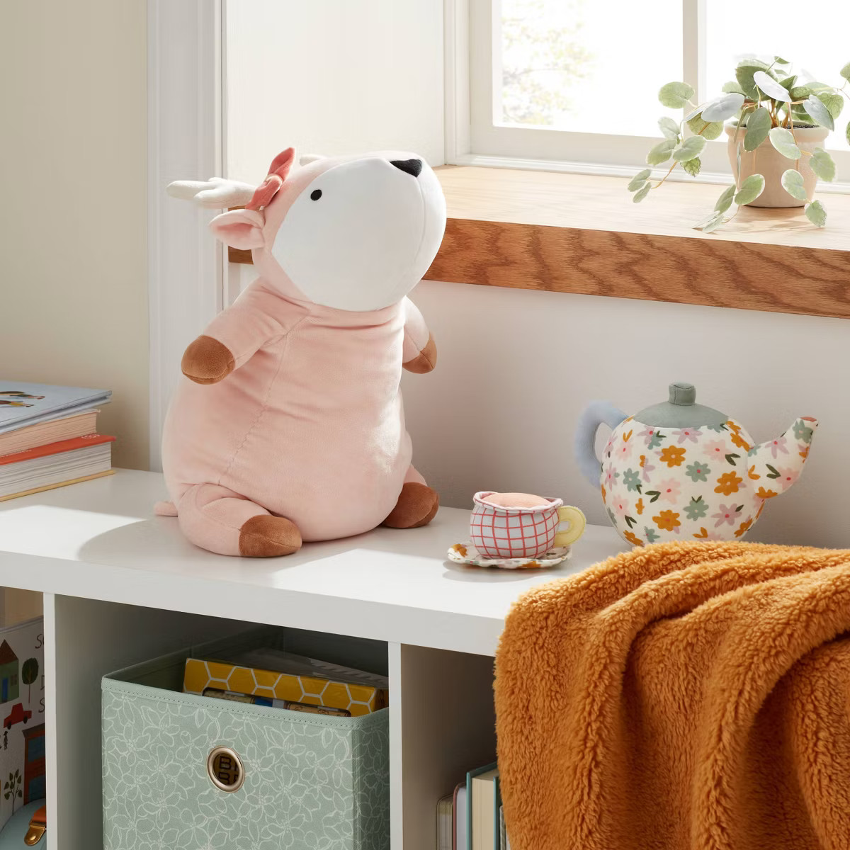 Pink Deer Kids' Weighted Plush - Pillowfort™ | Target
