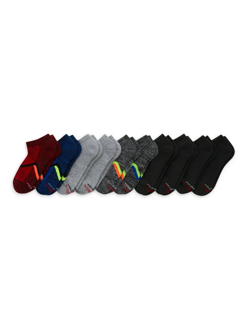 Hanes Boys' X-Temp Performance No Show Socks, 10 Pack | Walmart (US)