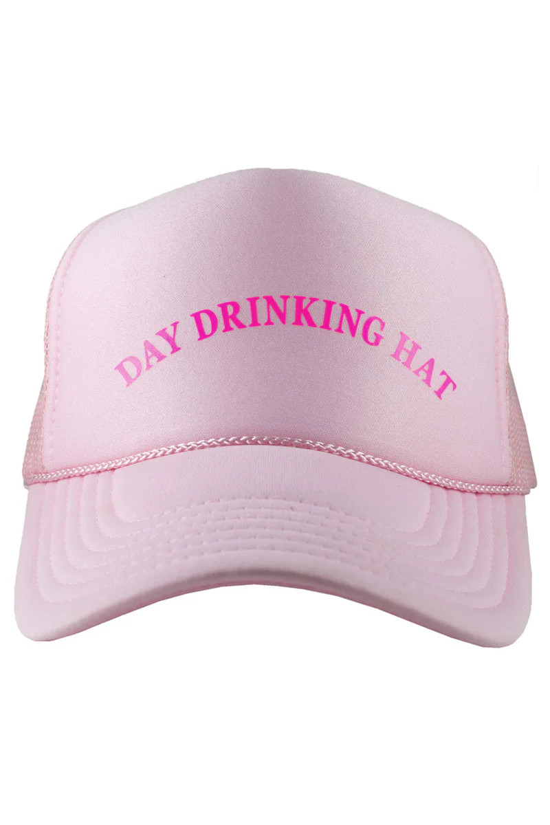 BuddyLove X Katydid | Day Drinking Trucker Hat | Light Pink | BuddyLove