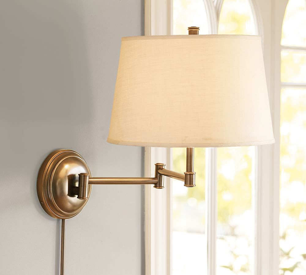 Chelsea Metal Swing-Arm Plug-In Sconce | Pottery Barn (US)