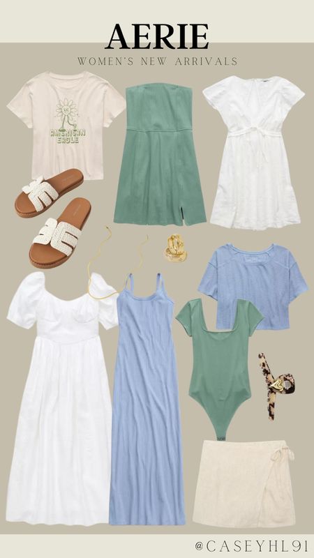 Women’s new arrivals at Aerie! These dresses and tops are perfect summer options! 

#LTKShoeCrush #LTKSeasonal #LTKStyleTip