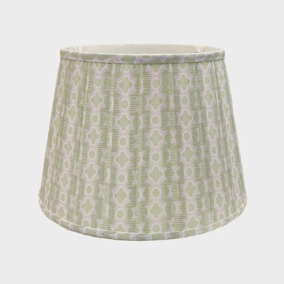 Box pleated lampshade-cotton pleated lampshade- grandmillenial lampshade-modern lampshade-colorfu... | Etsy (US)