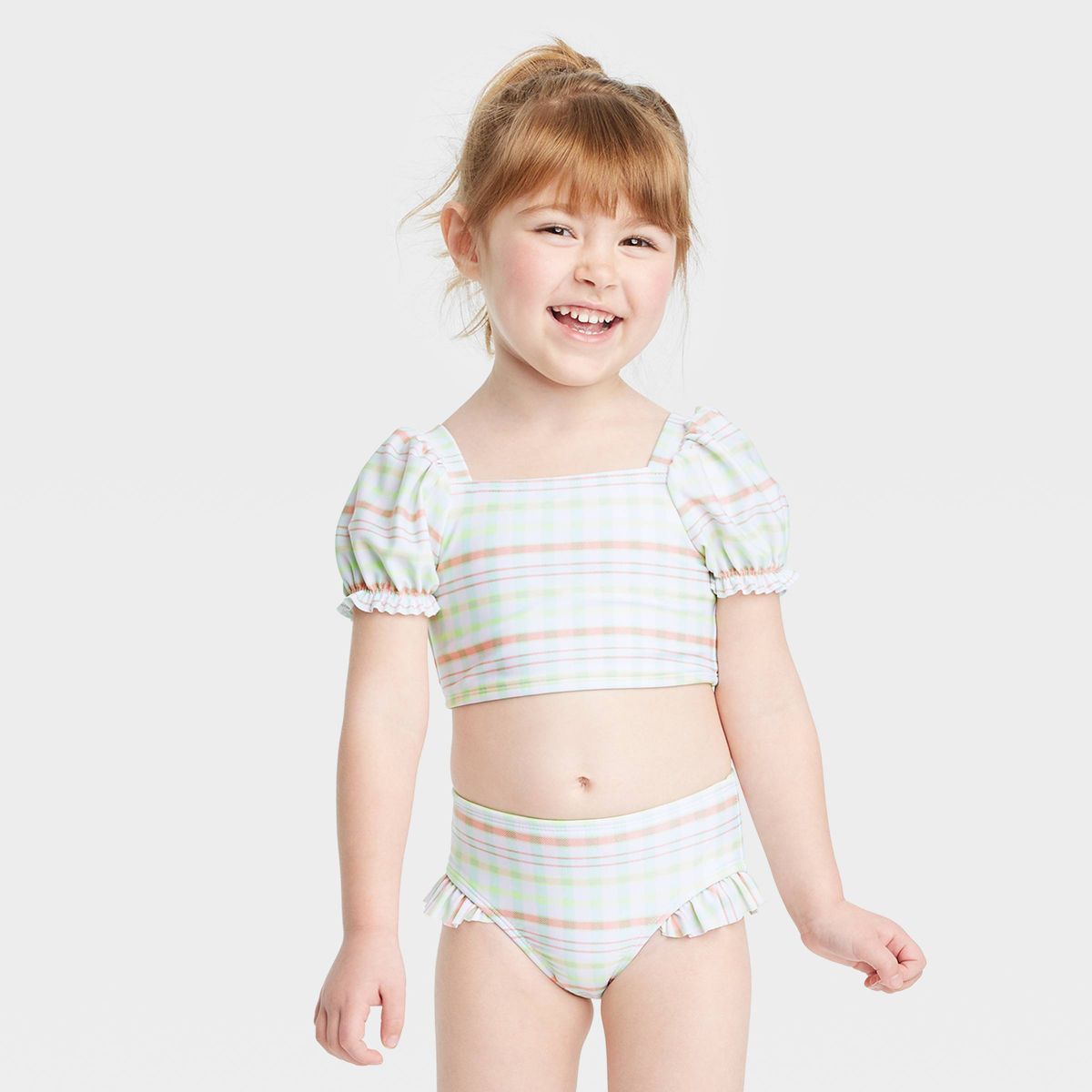 Toddler Girls' 2pc Plaid Bikini Set - Cat & Jack™ | Target