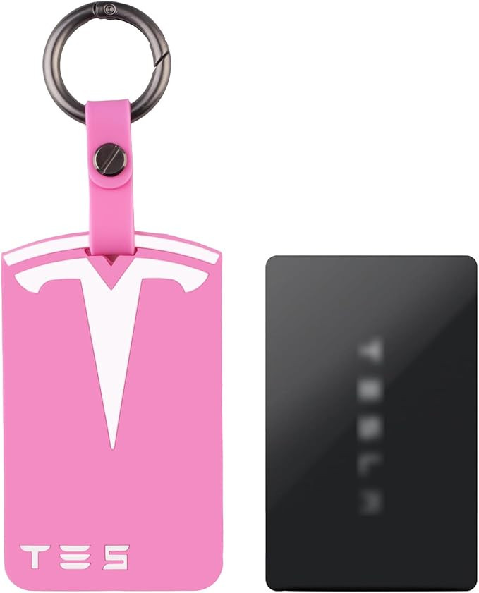 Silicone Key Card Holder Case Compatible with Tesla, Key Protector Cover Including Key Chain Secu... | Amazon (US)