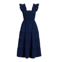The Ellie Nap Dress - Navy Crepe | Hill House Home US
