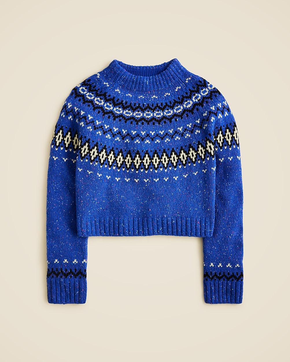 Fair Isle wide-mockneck sweater | J. Crew US