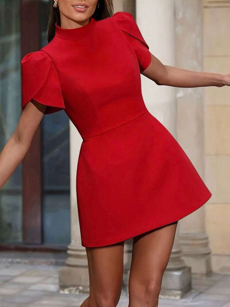 Red Mini Dress | SHEIN