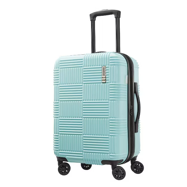 American Tourister Checkered Hardside Carry On Spinner Suitcase | Target