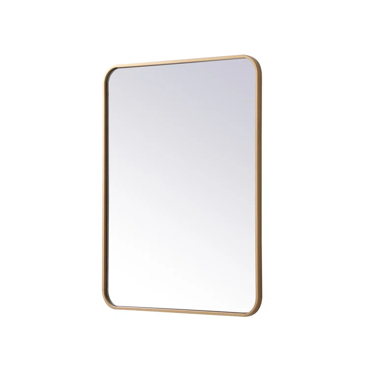 Sabine Metal Rounded Rectangle Wall Mirror | Wayfair North America