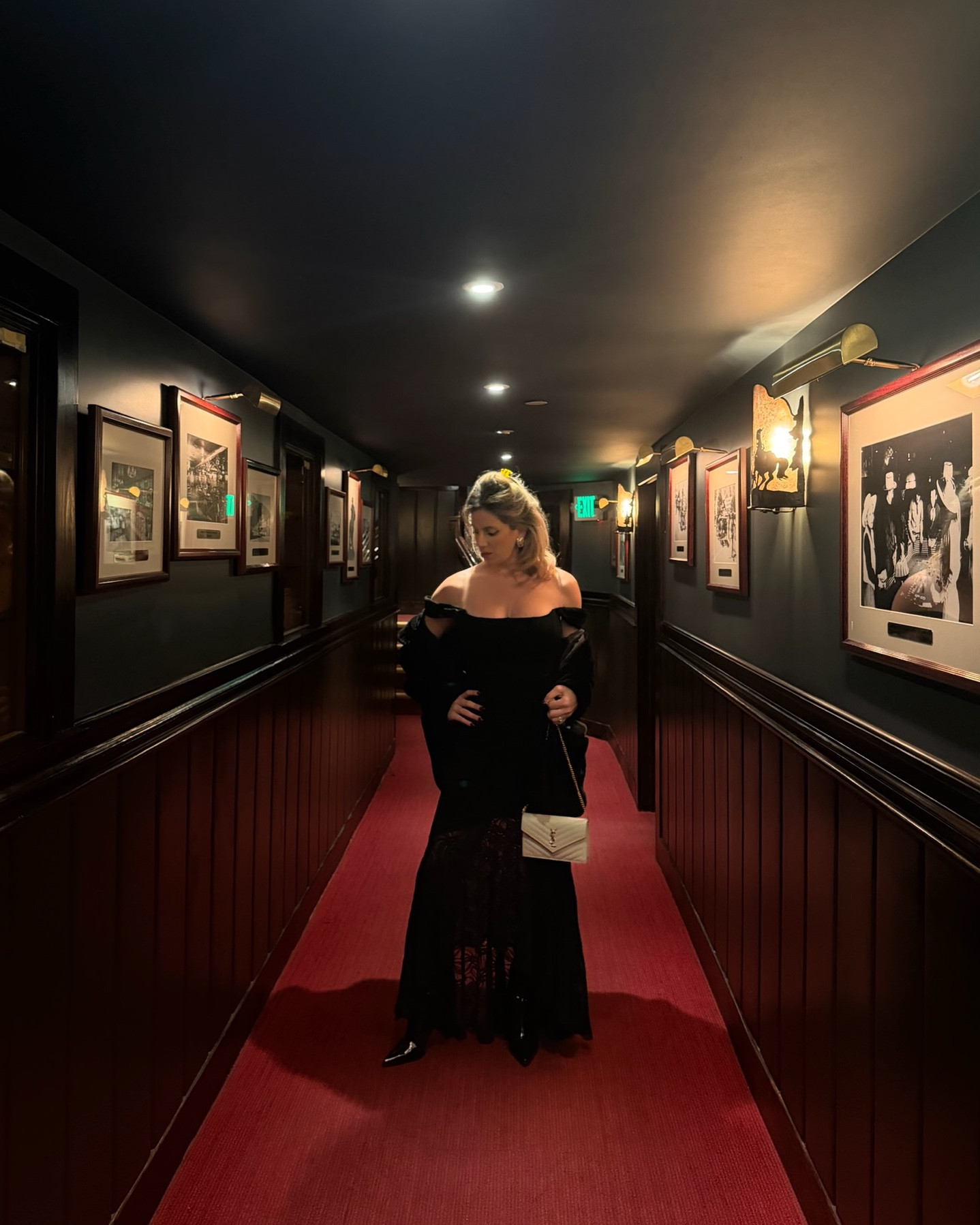 A night out on the town… but make it cinematic 🤎🎥🍝✨🐎👠#wyoming 

Elegant, chic & timeless black lace maxi dress — very Victorian time, dramatic, it’s giving dolce and Gabbana. 

Black lace maxi dress, black faux fur coat, black boots and Saint Laurent purse cream 

Date night, girls night out, formal dress, all black everything, winter dress outfit, look 

#allblackeverything #chic #elegant #timeless #ysl #yslbag #saintlaurent #revolve #lace #dramatic #maxidress #formal #dress 

#LTKOver40 #LTKootd #LTKTravel