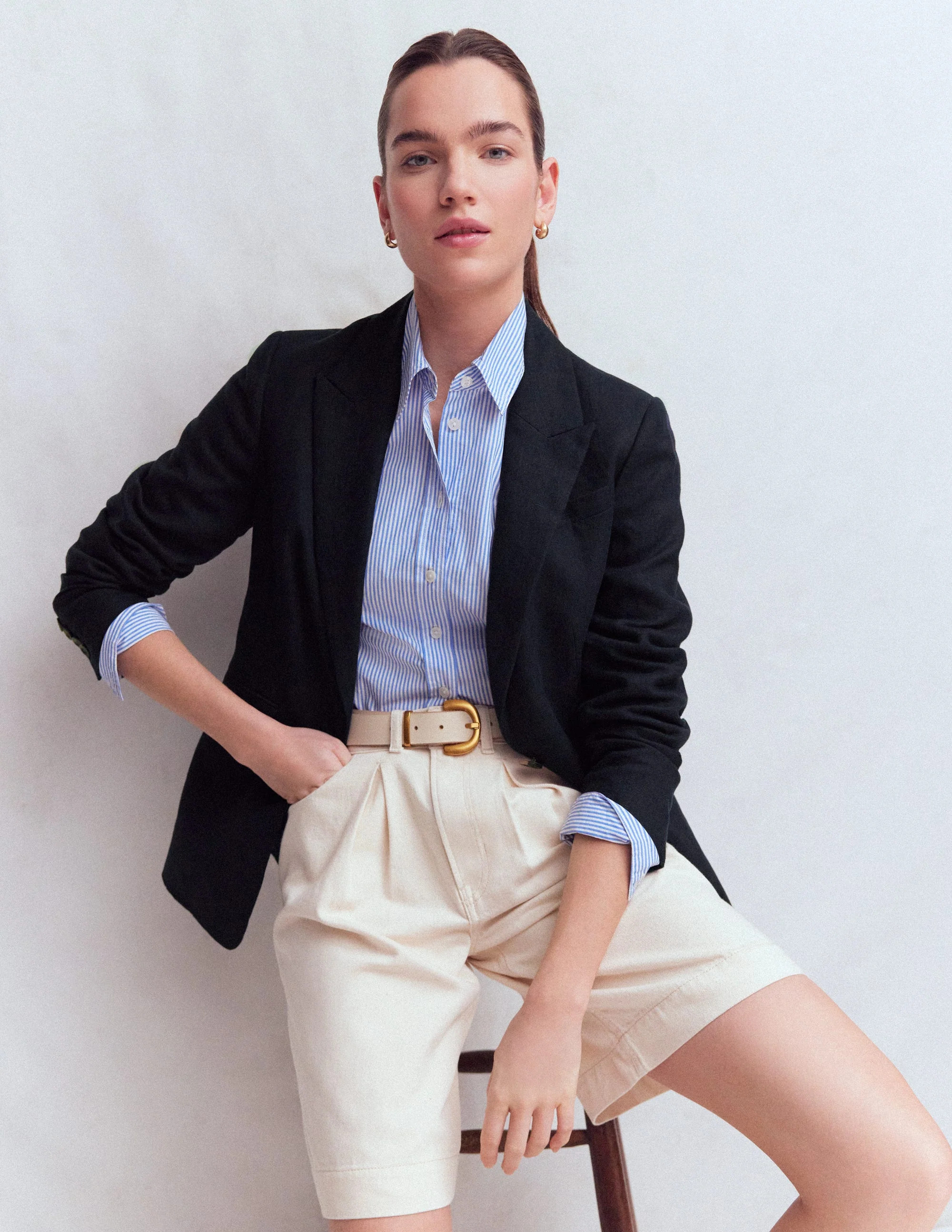 Stamford Leinenblazer-Marineblau | Boden DE