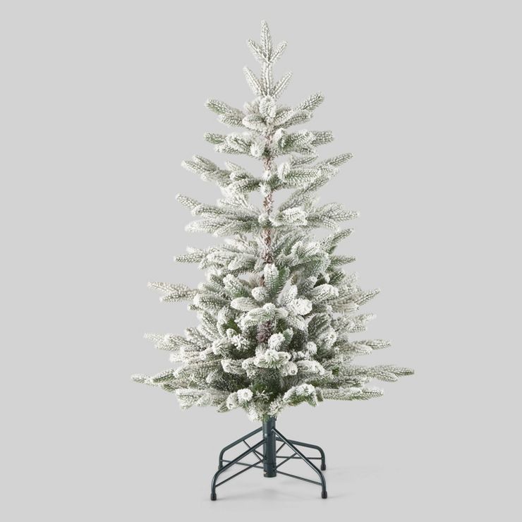 3.5&#39; Unlit Flocked Balsam Fir Mini Artificial Christmas Tree - Wondershop&#8482; | Target