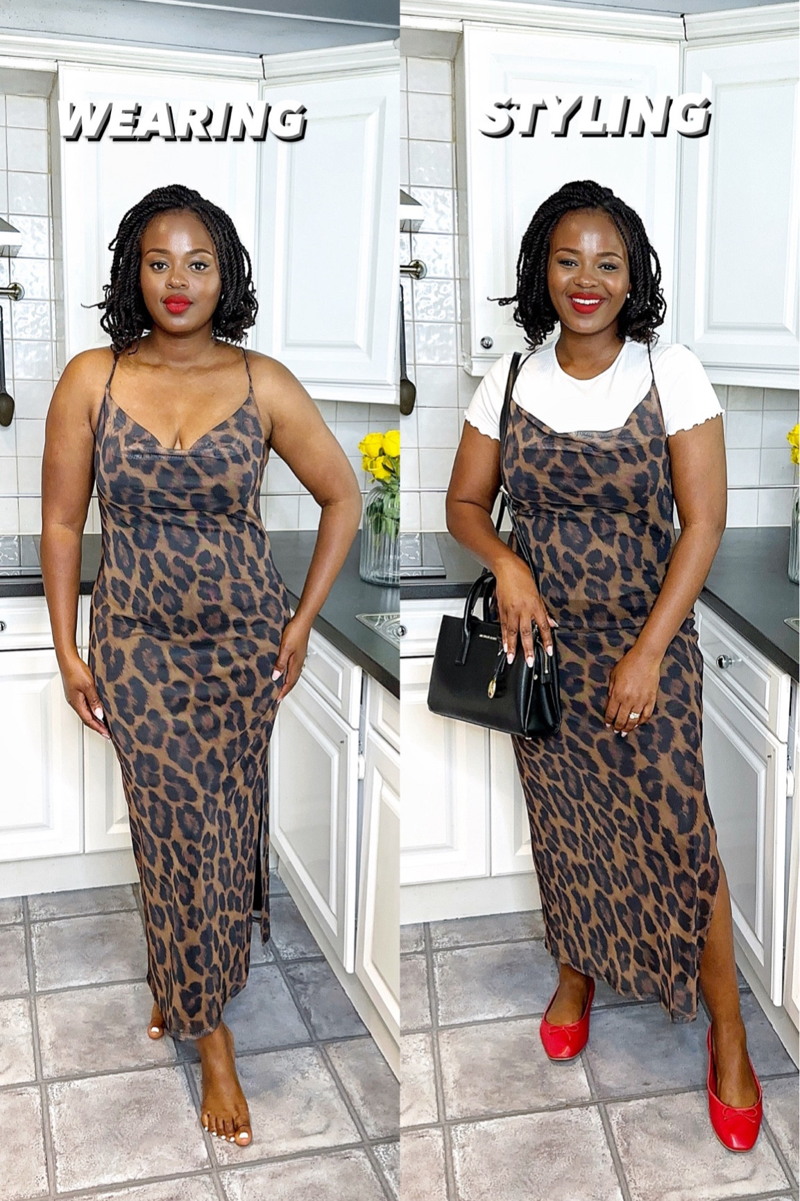 Wearing vs styling New Look’s Brown Leopard Print Mesh Midaxi Dress

#LTKsummer #LTKmidsize #LTKautumn