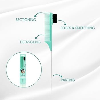 Professional Styling Comb. 4 in 1 Detangling, Sectioning,Edges/Smoothing & Parting | Amazon (US)