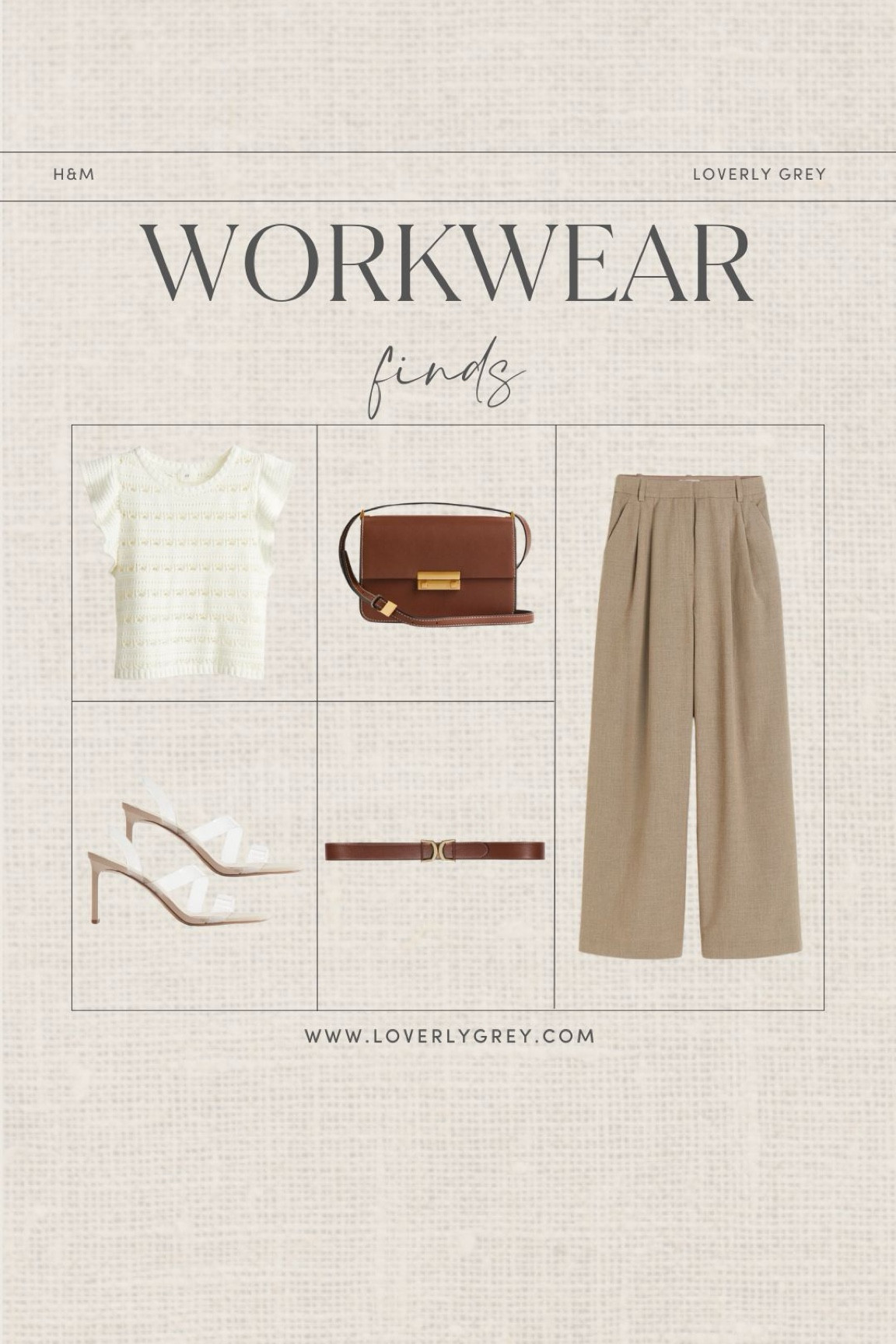 Summer workwear finds. These wide leg pants and ruffle detail top are perfect for a classic spring look. Loverly Grey, workwear 

#LTKStyleTip #LTKSeasonal #LTKWorkwear