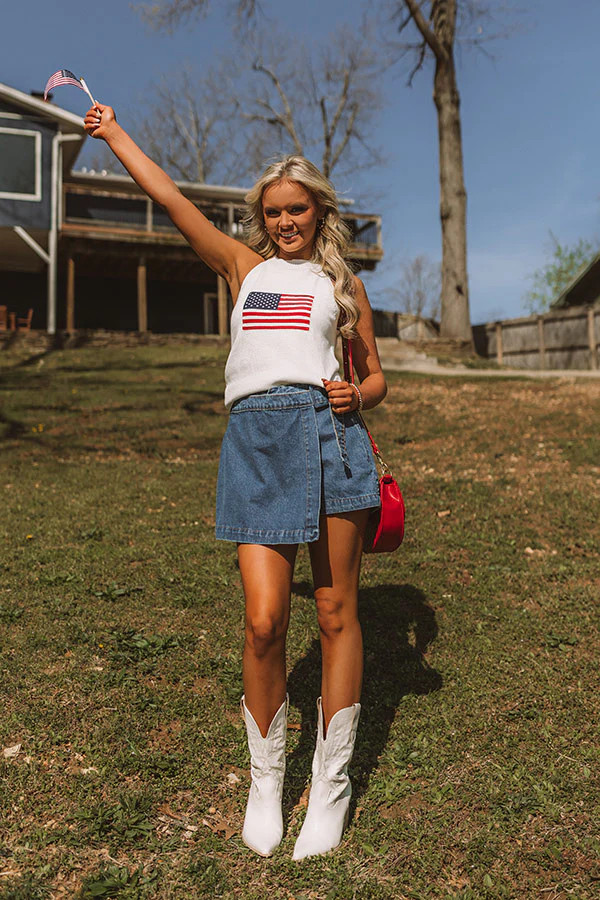 Americana Charm Knit Top | Impressions Online Boutique