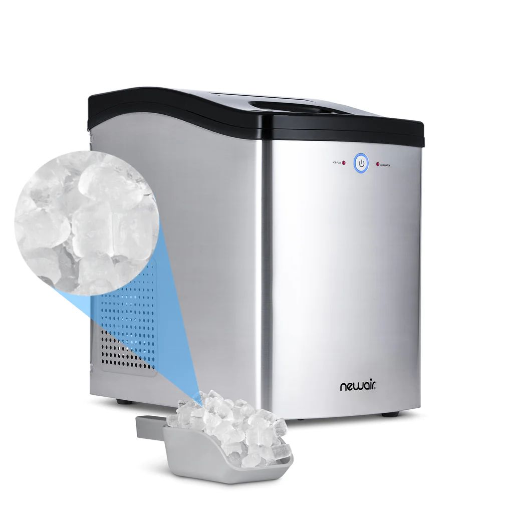Newair Nugget Ice Maker, Sonic Speed Countertop Crunchy Ice Pellet Machine 45 lbs. of Ice a Day i... | NewAir