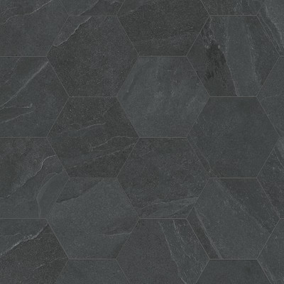 Satori  Gios Graphite Hexagon 8-in x 10-in Matte Porcelain Floor and Wall Tile | Lowe's