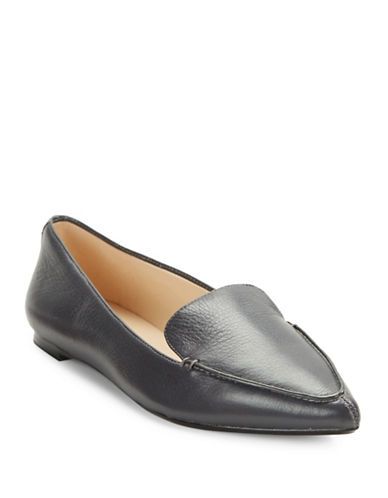Destine Calf Hair-Accented Leather Loafers | Lord & Taylor