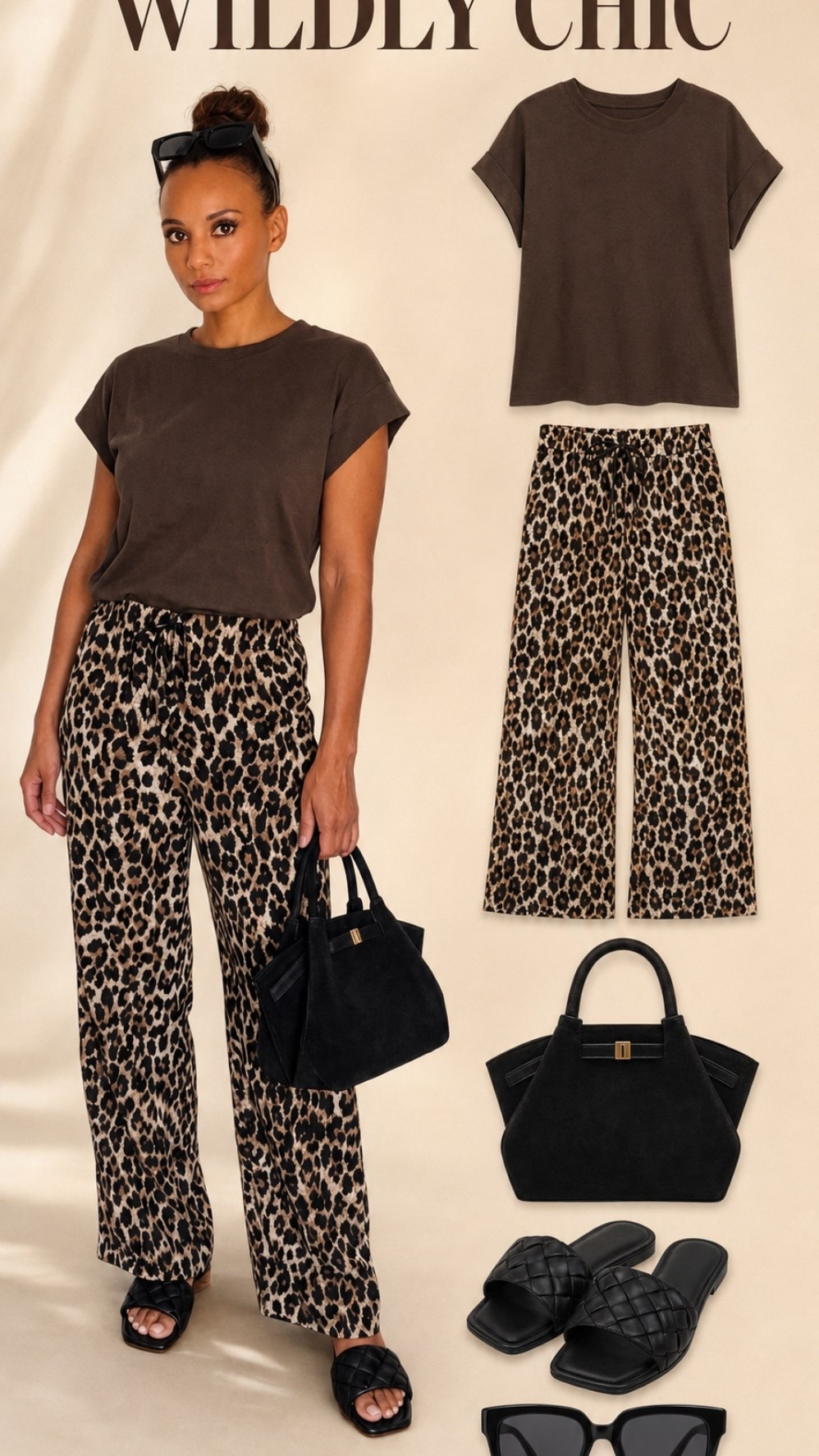 A little leopard print always makes a statement 🐆🤎 These wide-leg pants paired with a chocolate-brown top create an effortlessly chic look. Finished with woven slides, a structured black bag, and oversized sunglasses. Everything is linked! ✨

#LTKStyle #LeopardPrint #WildlyChic #AmazonFashion #CasualChic #EverydayStyle

#LTKootd