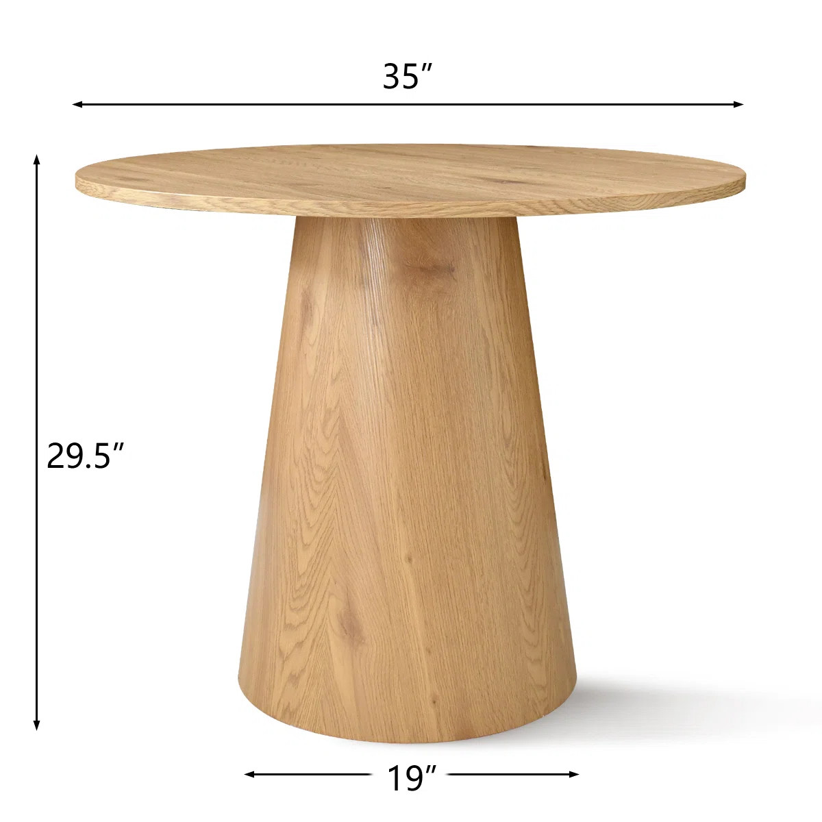 Agne 35" Round Pedestal Dining Table | Wayfair North America