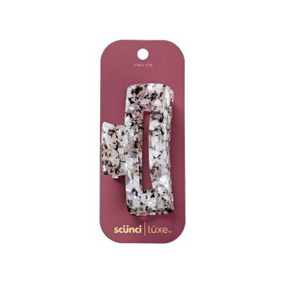 scünci | lüxe Acrylic Open Cut Rectangle Claw Clip - Tort | Target