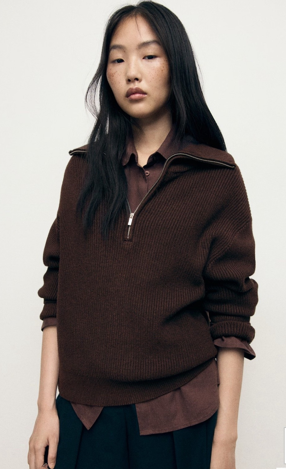 This rich brown contrast sweater by Mango is the perfect, cozy wardrobe staple for any fall outfit 🤎 I love the zipper detail and quality! Right now, you can save 30% during their Labor Day sale! 

Casual chic outfit, smart casual, teacher outfit, fall outfit for women,  office outfit for women, pullover sweater, half zipper sweater outfit, fall fashion for women, brown zipper sweater outfit, minimalist wardrobe, minimalist outfit, minimalist fashion 

#LTKStyleTip #LTKSeasonal #LTKSaleAlert