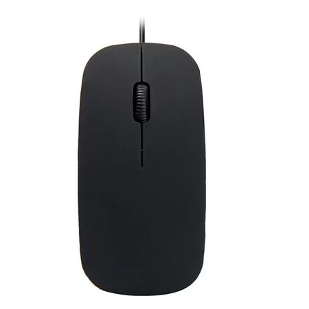 New Arrival Wired Ultra-thin Mouse Desktop Computer Laptop Matte Black White Cute Ergonomic Gaming M | Walmart (US)