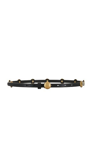 Madewell Skinny Studded Belt in Black,Metallic Bronze. Size S. Also in XS, L, XL. | Revolve Clothing (Global)