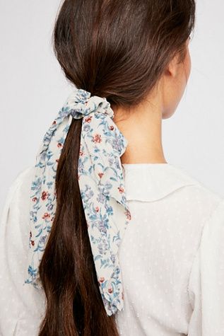 Floral Scarf Pony | Free People (Global - UK&FR Excluded)