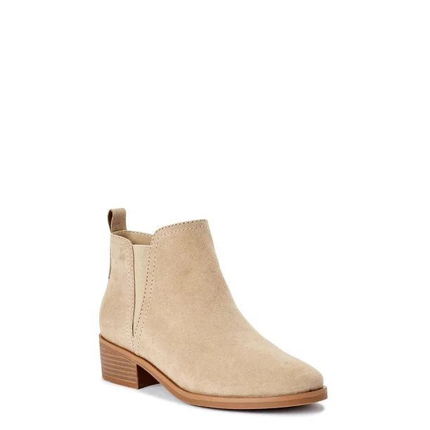 Time and Tru - Time and Tru Women's Gore Ankle Bootie (Wide Width Available) - Walmart.com | Walmart (US)